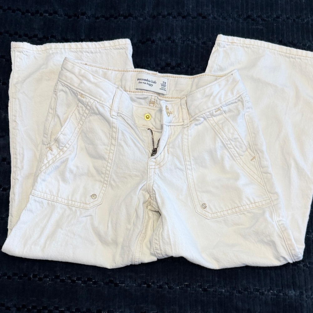 Abercrombie Kids Cream Jeans